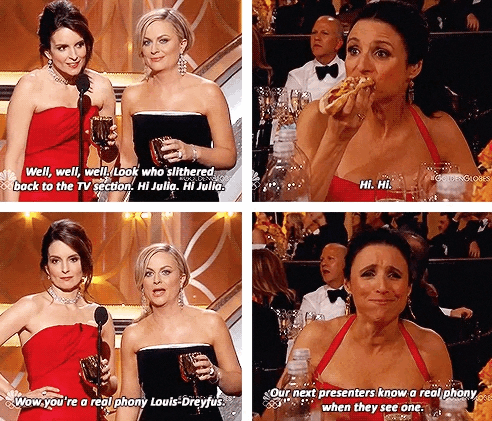 (And she was eating a hot dog.)