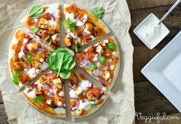Tandoori Tofu Vegan Pizza
