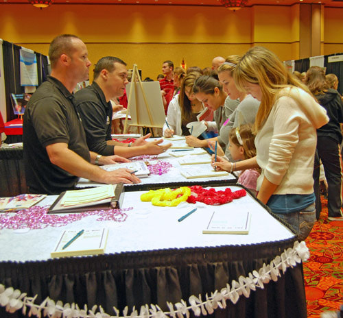 Wedding/bridal shows offer tons of free giveaways and access to vendors.