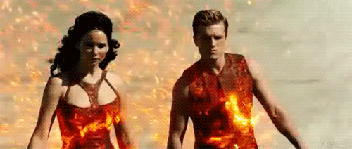 Ok, how awesome were these? The chariot outfits from the first Hunger Games movie were good, but these were amazing!
