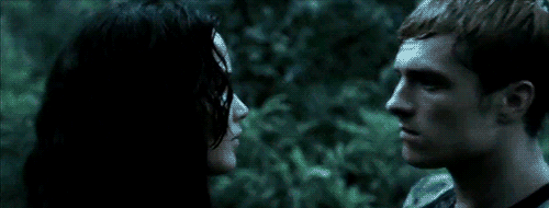 The last time Katniss sees our baker boy, Peeta, and their last kiss for a while ;(
