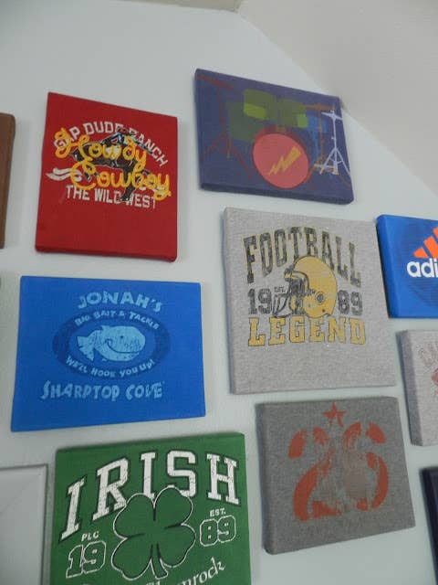 Mount them on canvas, in the unlikely event you have any, or just squares of cardboard cut from old boxes.