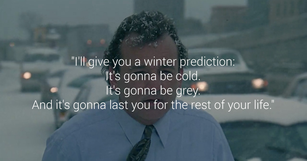 Lesson: After New Year’s Eve, once the holiday season is all wrapped up, winter starts sucking. No parties. Far less vacation days. Just biting, testicle-shriveling cold. But don't worry. Wait it out. You'll be complaining about the heat in no time.
