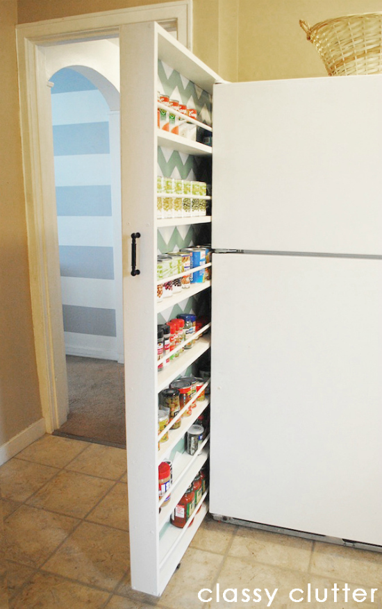 A Slide-Out Pantry in 6" of Space