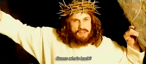 Jesus has nothing to do with this, unless he's responsible for my lactose intolerance. Also, it's August.