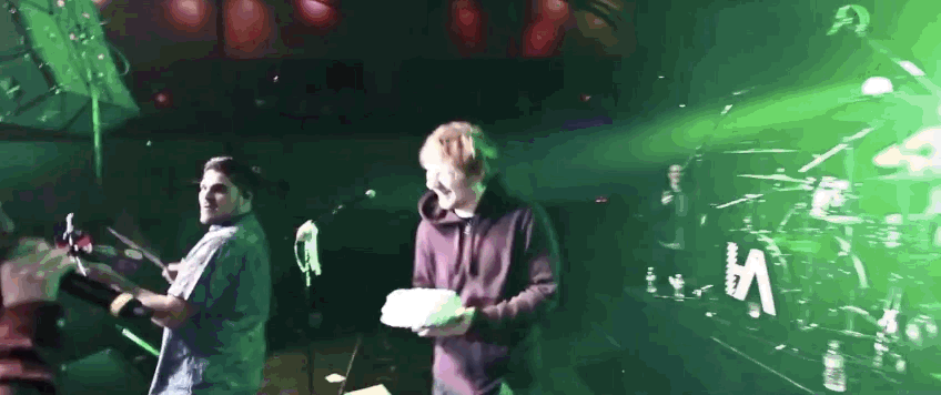 How many other artists do you know that will throw cake at their audience with Ed Sheeran?