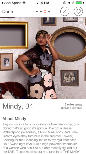 Why Is Mindy Kaling On Tinder?