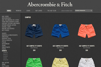 abercrombie short shorts