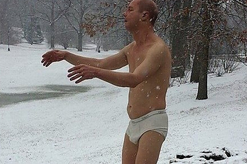 Statue of man in underwear causes stir at Wellesley College - The