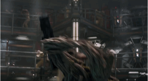 There's something hypnotic about this particular GIF of Rocket and Groot tearing shit up, isn't there?