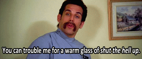 Best to keep that mouth shut unless you wanna pull landscaping duty...