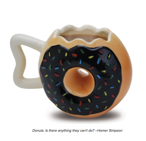 double fisting it like a boss- doughnut mug meet doughnut in hand, doughnut in hand meet doughnut mug!