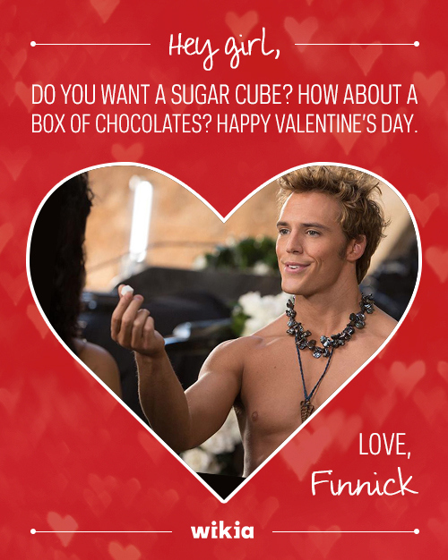 We don't need sugar or chocolates. Just Finnick!