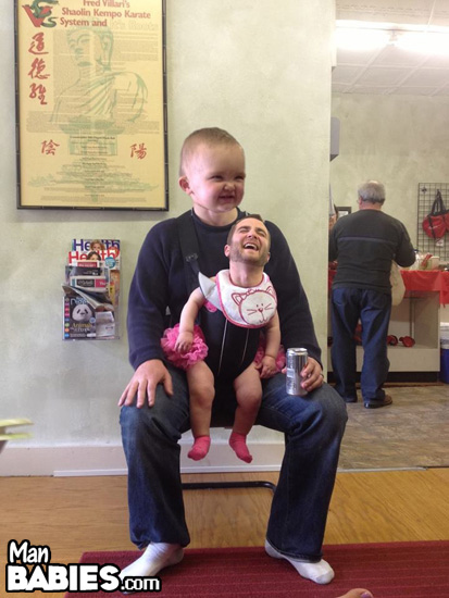 Switch heads with your kid on Manbabies.com for an unforgettable father/child portrait. TRUE - your partner will initially find it VERY creepy, but due to the natural rise in endorphins brought about by their uncontrollable laughter, this gift has the potential to land you in a sexy time out. Try several photos for best results.