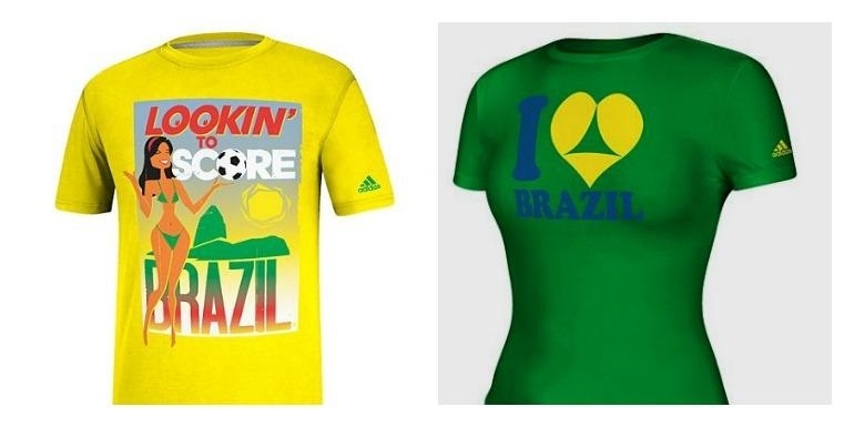transatlántico Enfatizar isla Adidas Pulls "Sexualized" World Cup T-Shirts After Brazil Backlash