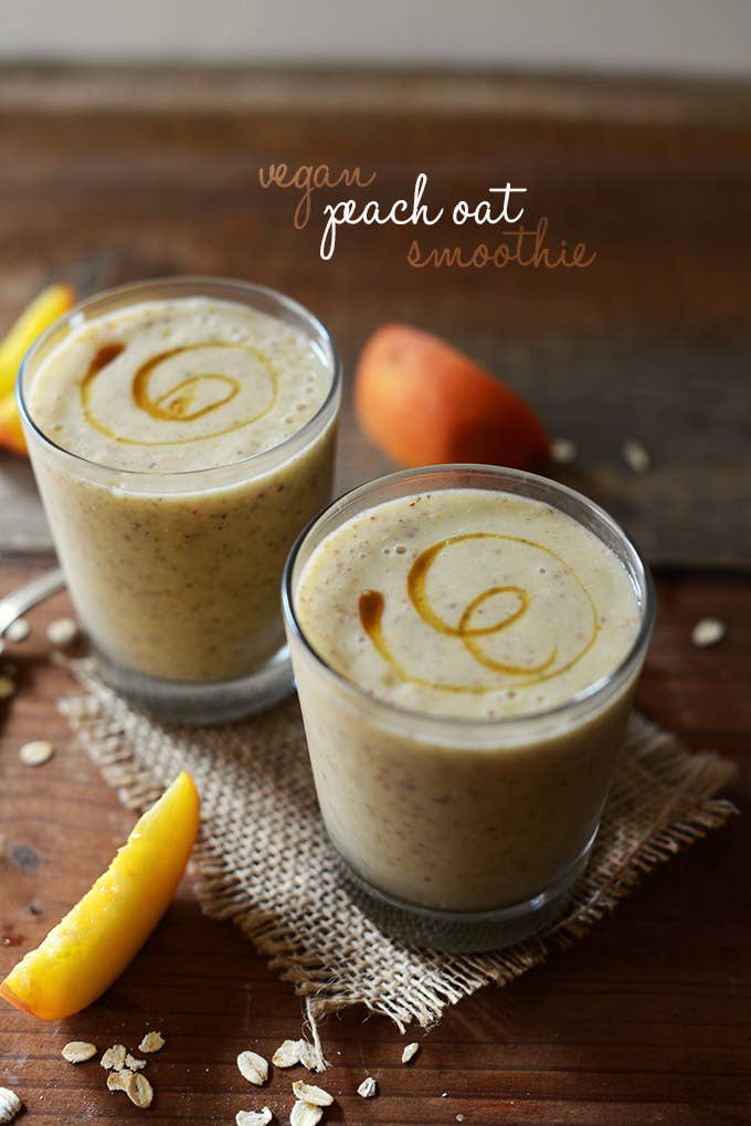 This version calls for peaches but would taste great with just about any stone fruit or berry. Recipe here.