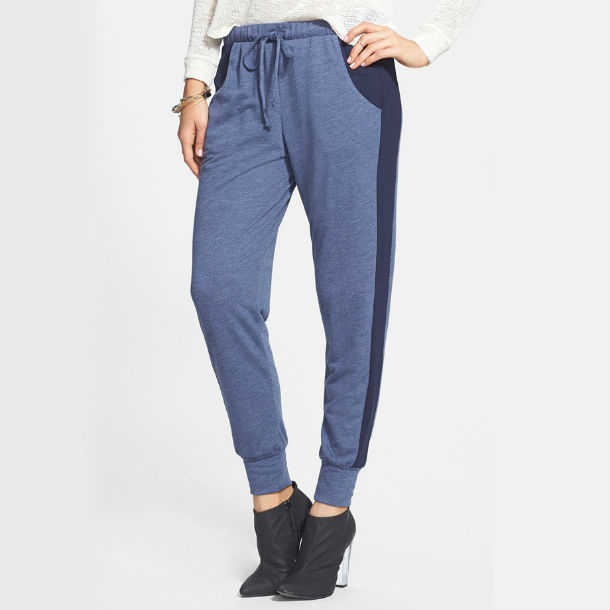 Sport one of the season’s hottest trends: The sophisticated tuxedo stripe.