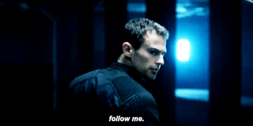 Four tries to maintain a tough guy image while falling head over heels for Tris. He isn’t intimidated by Tris’ strength and prepared to protect her at his own cost. We’d swoon if we weren’t totally in Dauntless too.