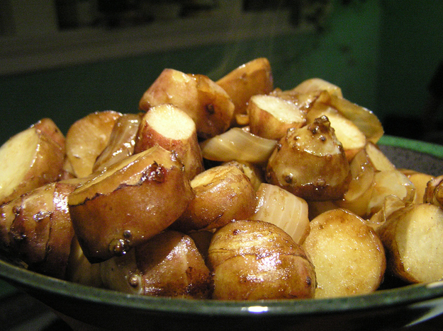 Also called "Jerusalem artichokes," these guys are a yummy root veggie that you can roast.