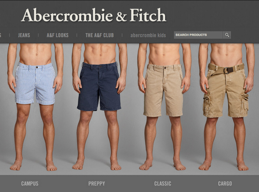 abercrombie short shorts