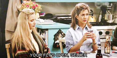 Even if the fly isn't open. It's quick and witty.