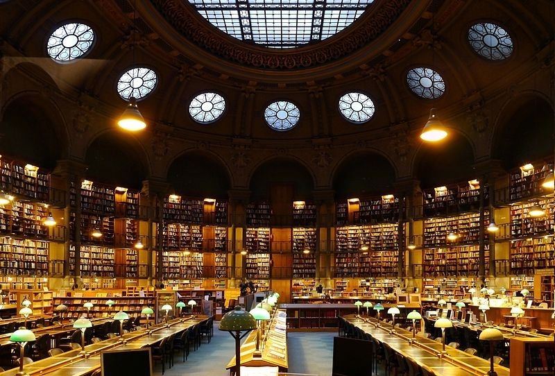 That's the National Library of France. So. Beautiful.
