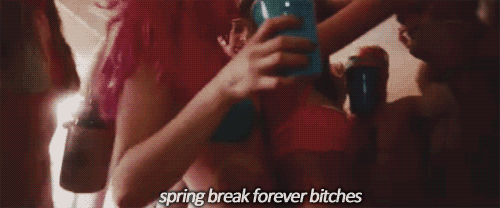 College: Whatever involves alcohol and pool side parties.