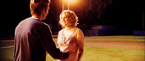 Drew plays Josie a serious reporter who goes back to high school for an assignment and finds love with a high school English teacher. She also takes part in the best movie kiss (in my opinion)