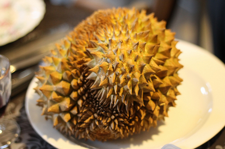 This weird fruit may look like a villain from a Nintendo game, but in Southeast Asia it's known as the "King Of Fruits".