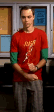Nothing says, "I'm not a sexy dancer" like a 'Flash' t-shirt over a long-sleeve t-shirt.