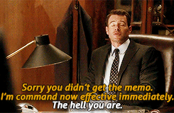 Rowan walks into his office only to find Jake there. Jake is command now BAM.