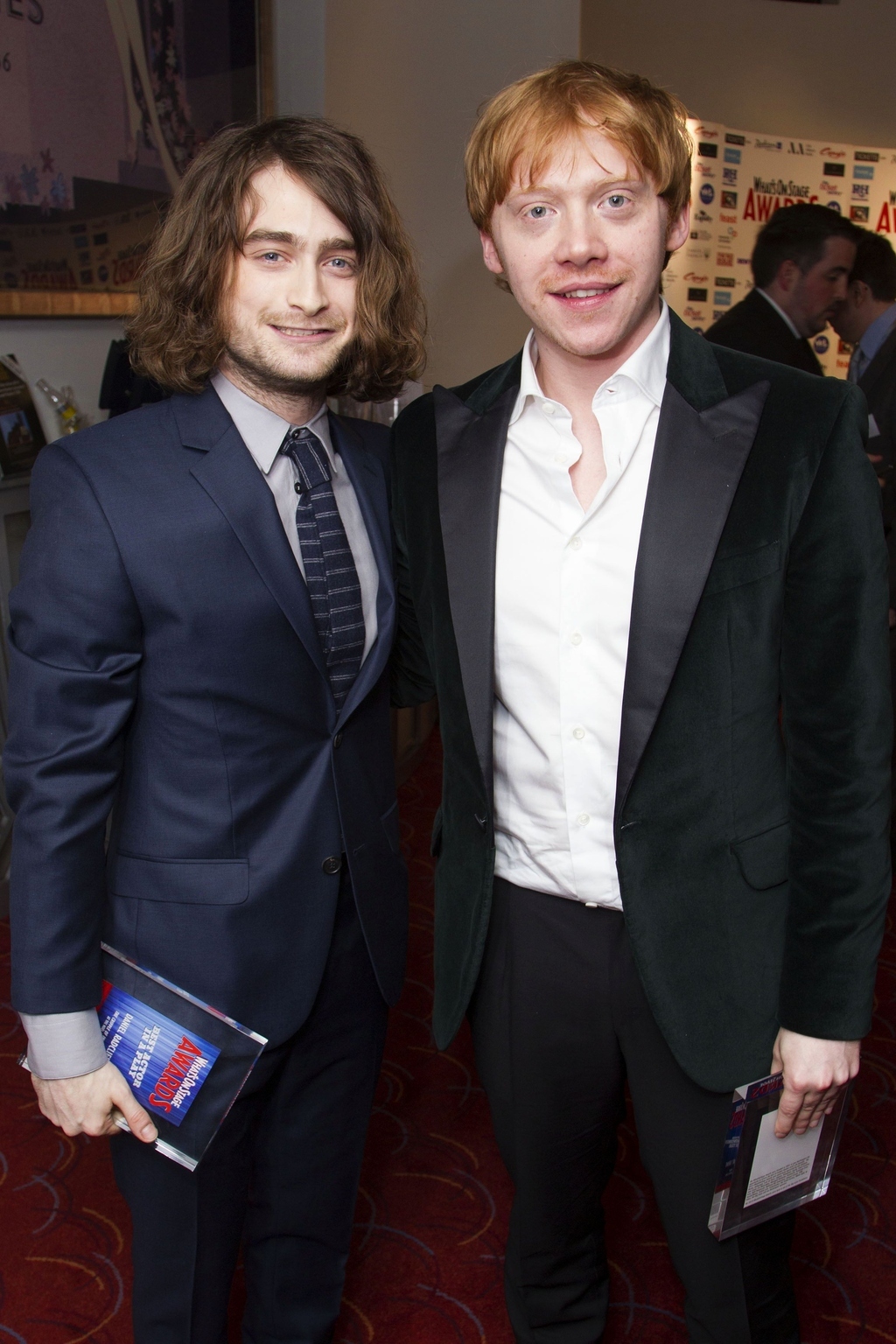 Daniel Radcliffe And His Long Flowing Mane Had A Reunion With Rupert Grint