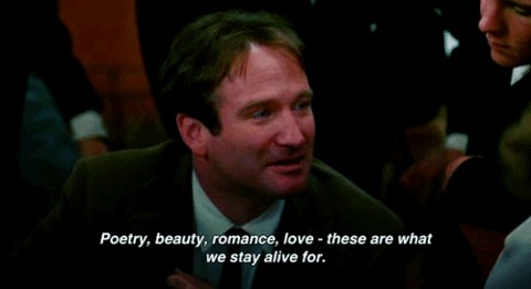 Poetry isn't "cute." It's the stuff of life, or did you not see Dead Poets Society (or the more-recent Apple commercial)?