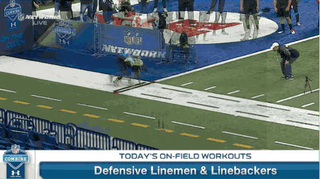 The former South Carolina Gamecock clocked an insane 40 time of 4.53 seconds. The 6-foot-5-inch, 260-plus-pound defensive end finished faster than 36 wide receivers and running backs.