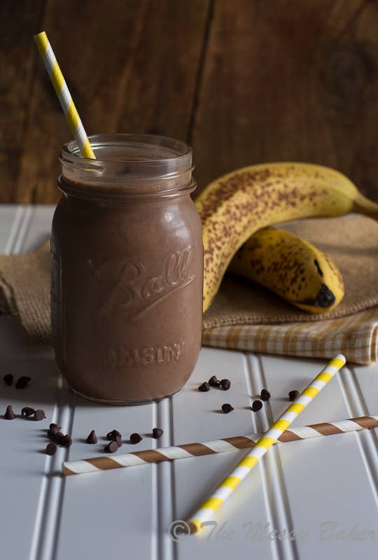 Sure, it looks like dessert, but this super-chocolaty smoothie is actually packed with perfect breakfast ingredients: Greek yogurt, bananas, and peanut butter. Recipe here.