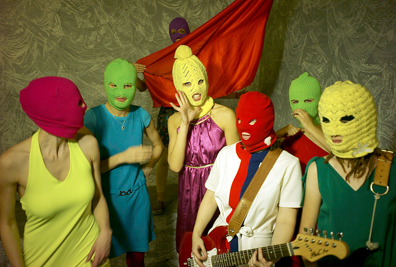 Pussy Riot have repeatedly spoken out in favour of LGBT rights, and member Nadezhda Tolokonnikova was involved in this kissing protest for activist group, Voina. They spoke in support of gay rights in this interview on The Colbert Report.