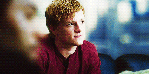 Peeta’s access to bread alone would be enough for some (me), but he’s also compassionate and, having carried a torch for Katniss since he was 5, the boy’s got staying power.
