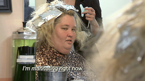 You take out your gels, creams, flat irons, and a shit-ton of bobby pins. There must be something you can do to fix this.