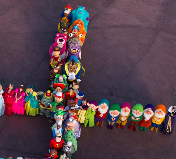 140 Disney Characters Come Together To Create The World's Best Hashtag