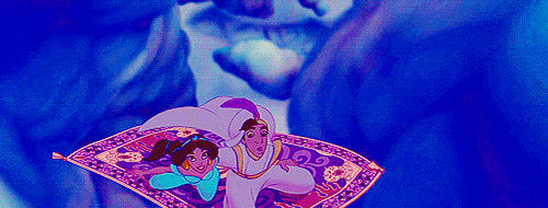 "I can show you the worldShining, shimmering, splendidTell me, princess, now when didYou last let your heart decide?I can open your eyesTake you wonder by wonderOver, sideways and underOn a magic carpet ride."It's pretty hard to turn down a magic carpet ride when you're being serenaded by a handsome man (sung by Brad Kane), like in Aladdin. This song will inspire you to take a chance on love for sure.