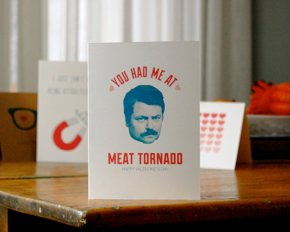 Leave it to Ron Swanson to sweep a woman off of her feet with his words...