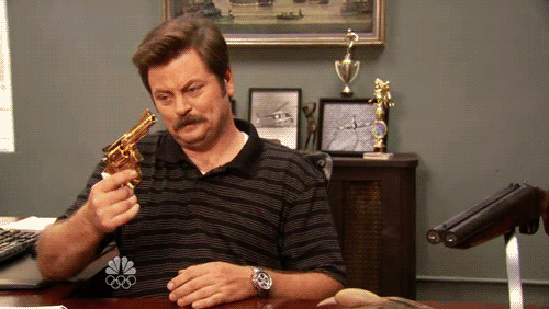 The right to bear arms? Hell yes. I'm President Ron Fucking Swanson.
