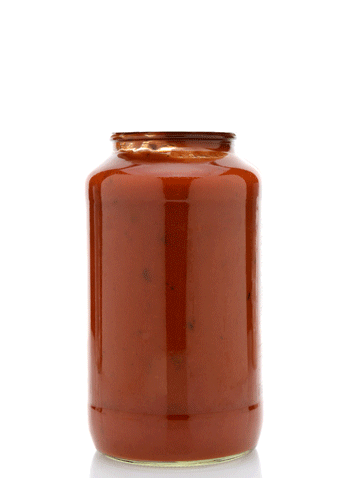 ...pour some cooked pasta into the jar, swish it around, and say hello to a meal and a clean jar.