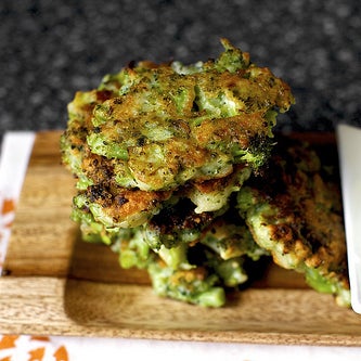 Broccoli Parmesan Fritters