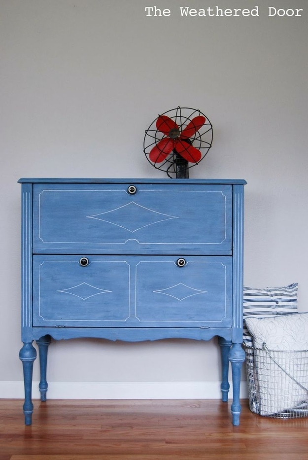 Get a weathered look with milk paint and wax