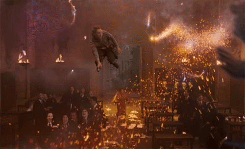 "Give her hell from us, Peeves".