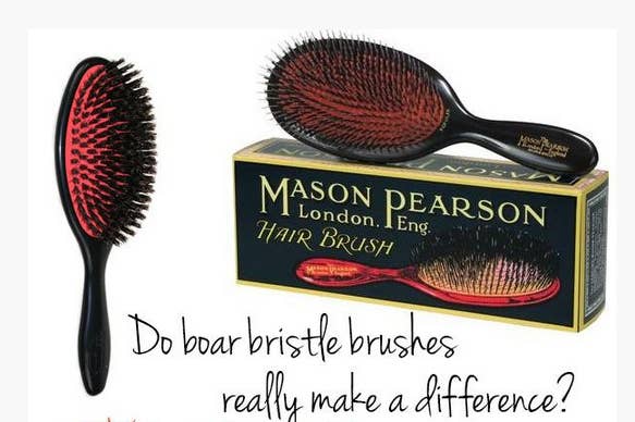 A boar bristle brush will pull the natural oils from your scalp into your hair.[source: Fitness Magazine]