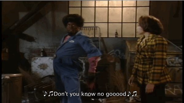 Elroy the mechanic had this song stuck in his head for 15 years, and it's been in our heads ever since. At the end of the episode, Pam and Gina joined him in an unforgettable choreographed performance.
