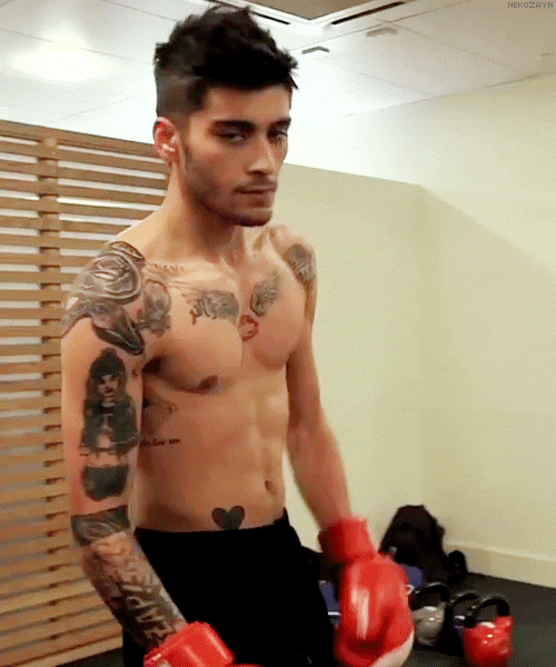 Oh, yeah -- and he was shirtless.