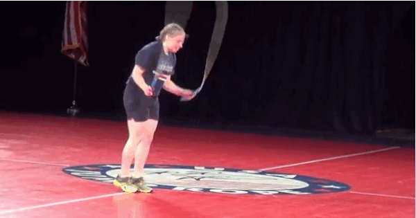 The tricks are strung together in a fast pace that requires extreme coordination and agility.